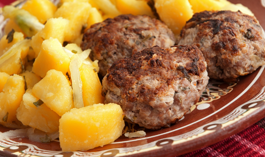 Polpettine con Patate al Forno